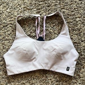 On Running Pink Sports Bra Medium Support